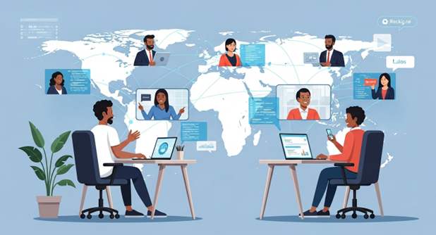 remote hiring illustration